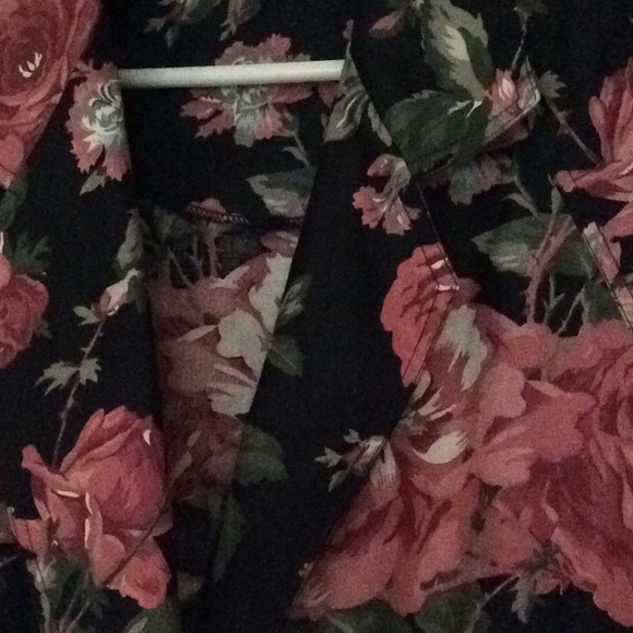 Floral Blazer, Size 10, custom  made.VTG, EUC - Picture 2 of 10